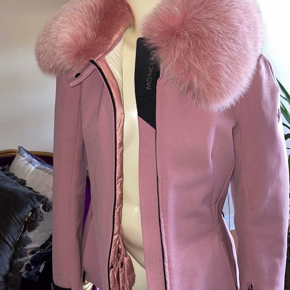Moncler Grenoble Pink Down Bauges Jacket - Size L